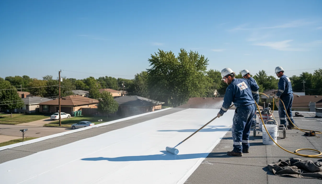 Commercial roof coating in Mexico, PA near me